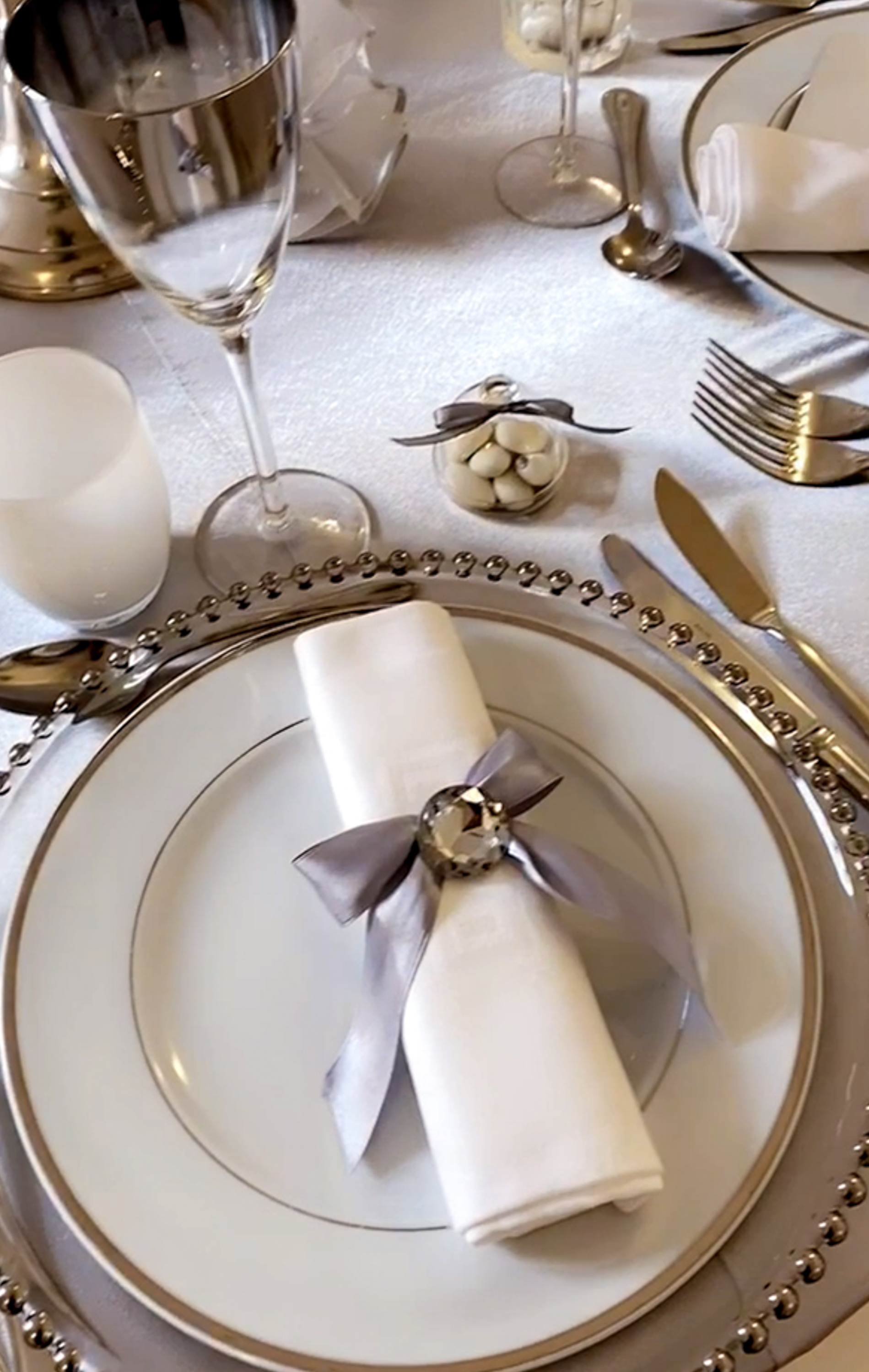 Détail de table élégant